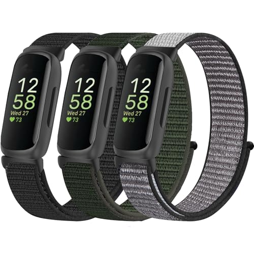 Folavii Sport Loop Nylon kompatibel mit Fitbit Inspire 3 Bänder/Fitbit Inspire 2, weiches, atmungsaktives Armband, verstellbares Ersatzband für Damen und Herren Folavii Sport Loop Nylon kompatibel mit Fitbit Inspire 3 Bänder/Fitbit Inspire 2, weiches, atmungsaktives Armband, verstellbares Ersatzband für Damen und Herren von Folavii