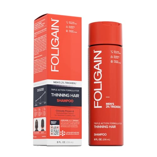 Foligain Triple Action 2% Trioxidil Männer Shampoo für dünnes Haar, 236 ml Foligain Triple Action 2% Trioxidil Männer Shampoo für dünnes Haar, 236 ml von Foligain
