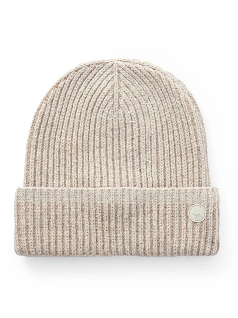 Folk - Ribbed Wool-Blend Beanie - Men - Neutrals von Folk
