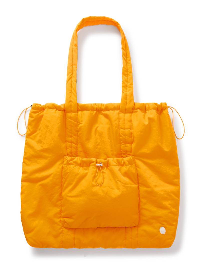 Folk - Wadded Logo-Appliquéd Shell Tote Bag - Men - Yellow von Folk
