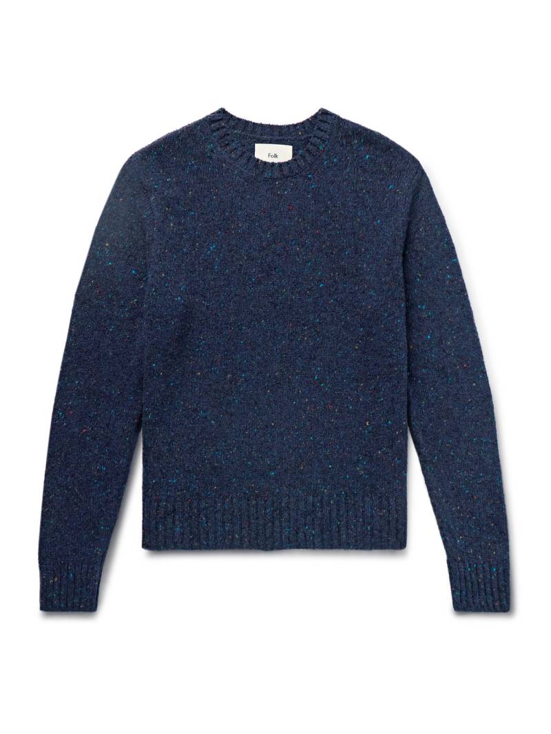 Folk - Wool-Blend Sweater - Men - Blue - M von Folk