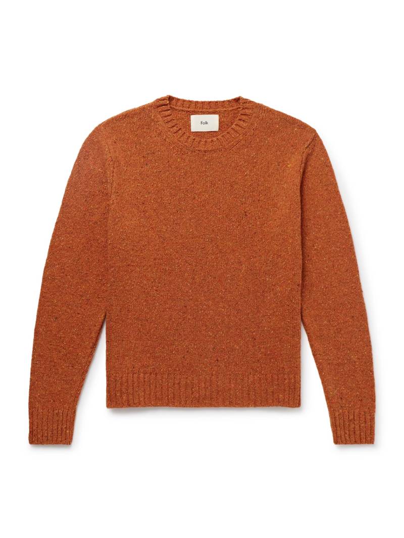 Folk - Wool-Blend Sweater - Men - Orange - L von Folk