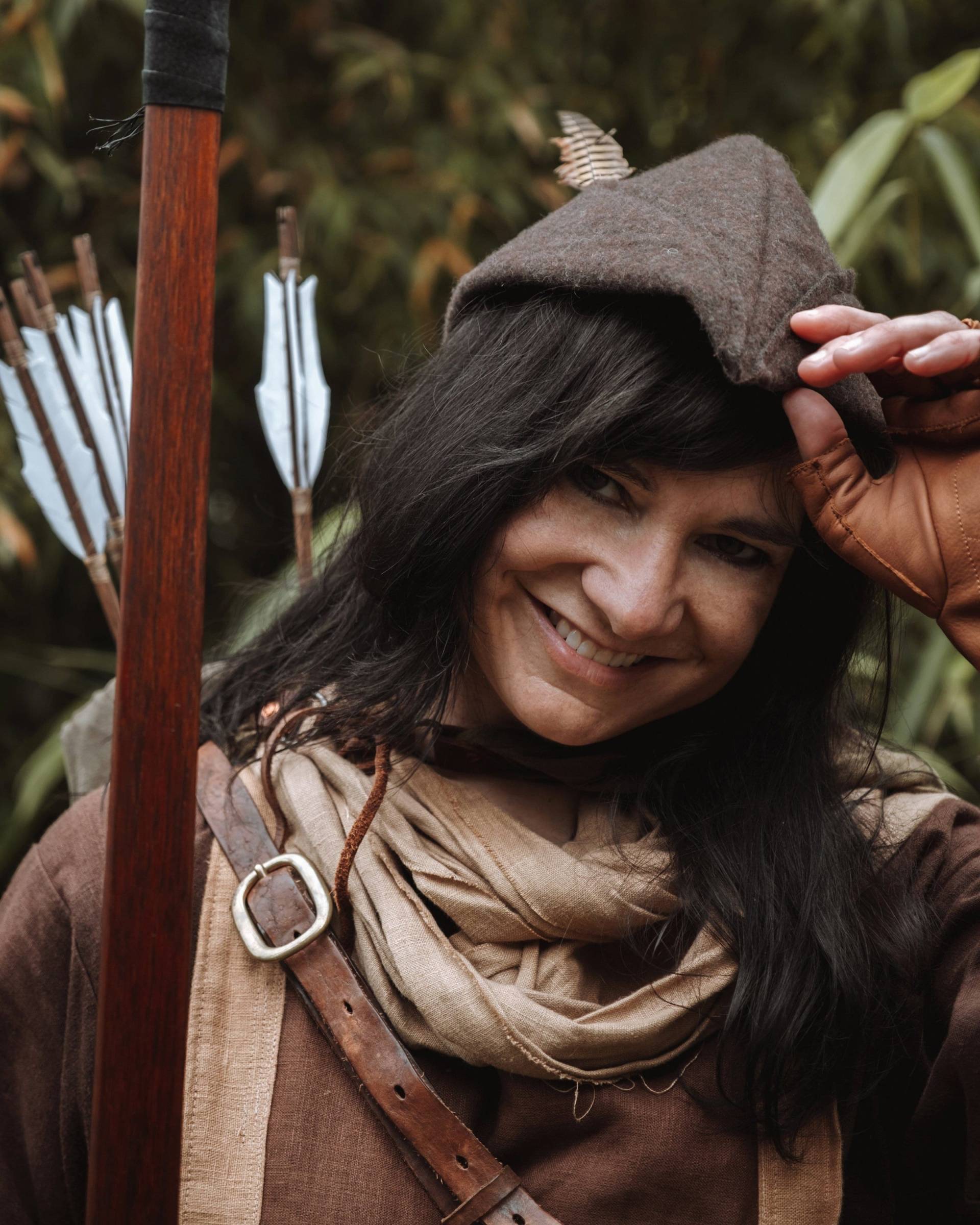 Rotkehlchen Mütze, Wolle Woodsman Bycocket Cap, Mittelalter Renaissance Fair - /P/ | Pfund von FolkOfTheWood