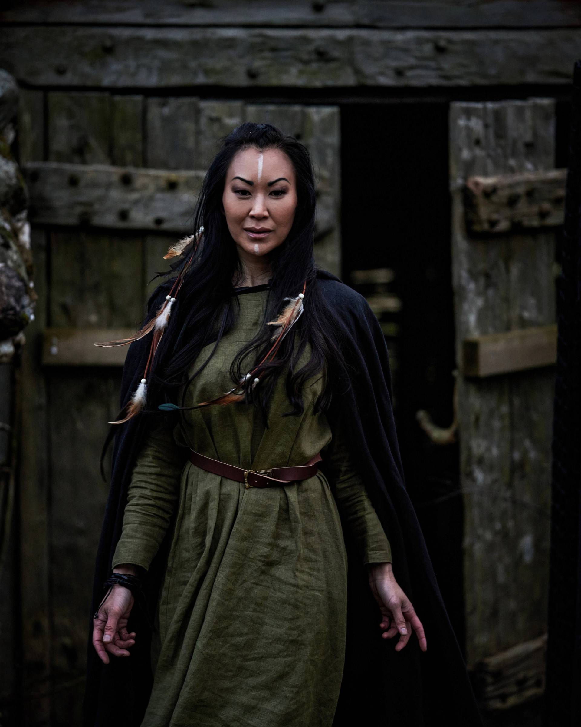 Wikinger Leinenkleid, Serk, Mittelalter, Lange Ärmel /P/ | Pfund von FolkOfTheWood