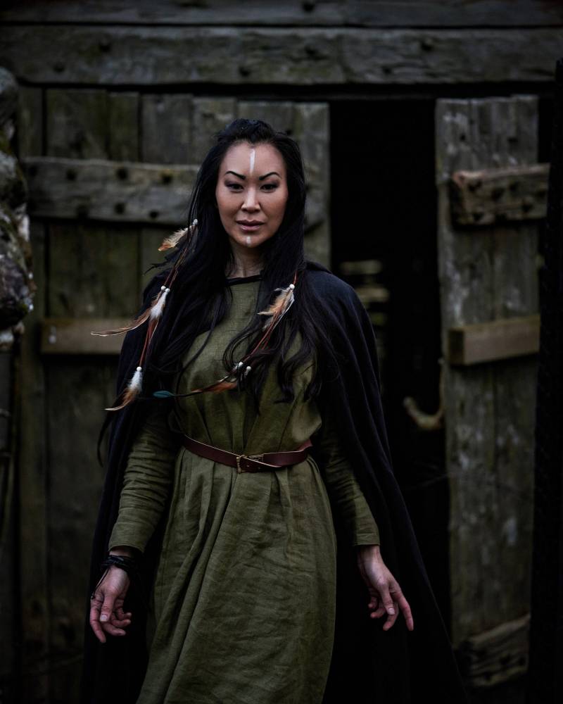 Wikinger Leinenkleid, Serk, Mittelalter, Lange Ärmel /P/ | Pfund von FolkOfTheWood