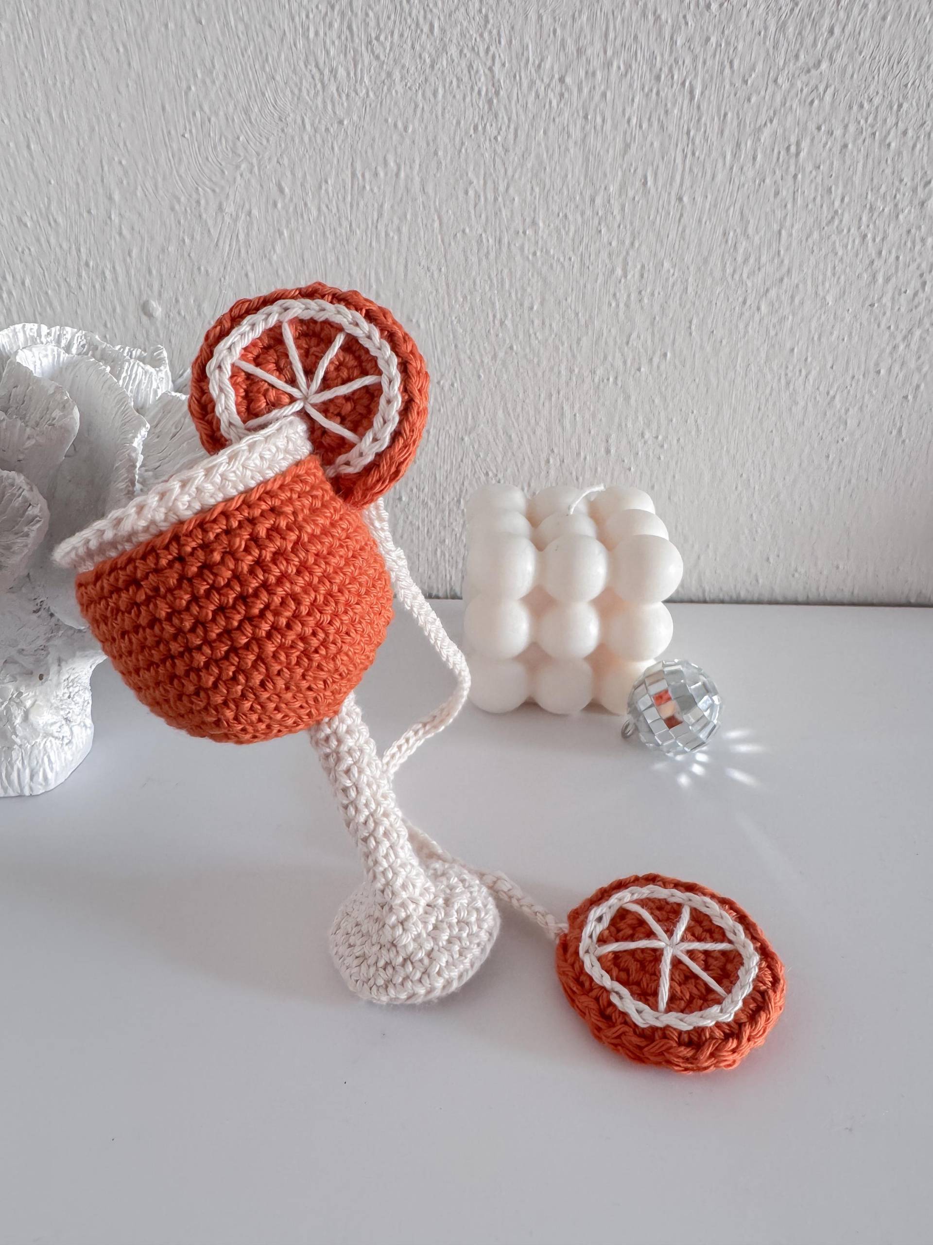 Aperol Spritz Charm Anhänger Tasche Sommer Häkeln Amigurumi Aperol Spritz Charm Anhänger Tasche Sommer Häkeln Amigurumi von FolkloricGems