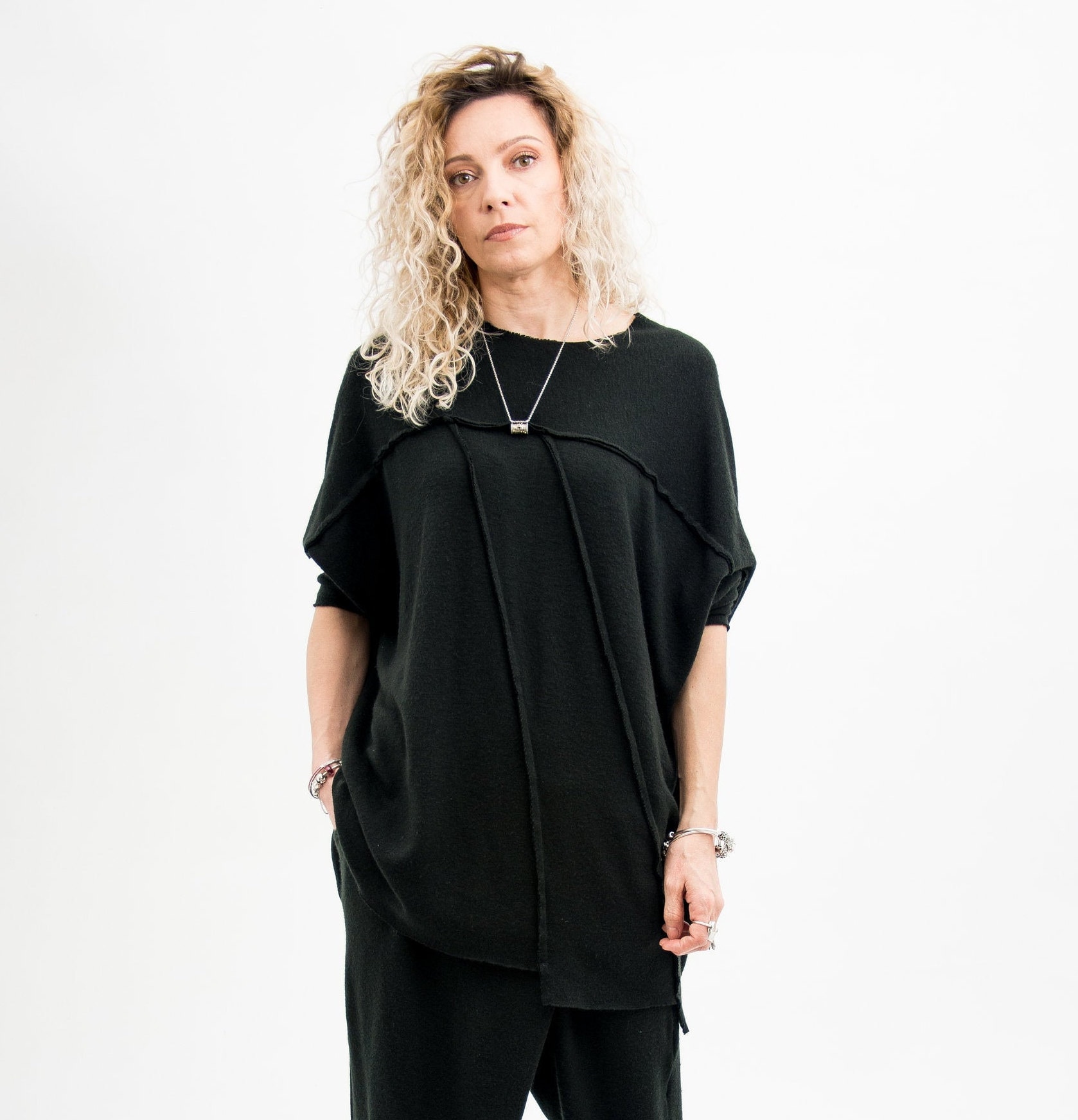 Oversized Strickpullover Plus Size Avantgarde Pullover von FollowMeFS