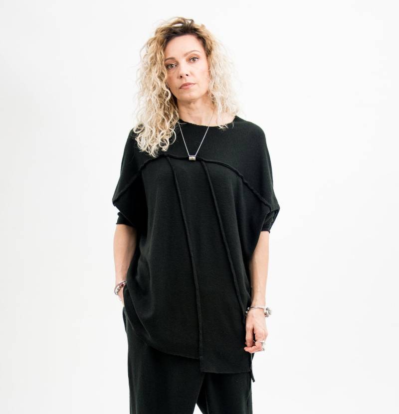 Oversized Strickpullover Plus Size Avantgarde Pullover von FollowMeFS