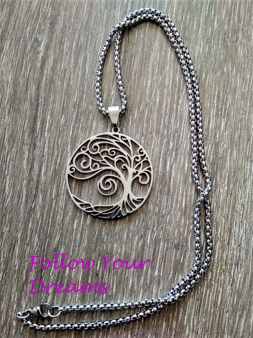 Baum Des Lebens Halskette/ Edelstahl/ Keltisch/ Wicca Baum Des Lebens Halskette/ Edelstahl/ Keltisch/ Wicca von FollowYourDreamsGR
