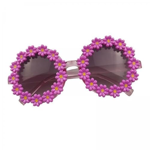 Folpus 2x Niedliche Blumen Sonnenbrille, Blumenbrille, Modische Geburtstagsgeschenke, Neuartige Retro Blumenbrille, Brille für Jungen, Mädchen, Kinder, von Folpus