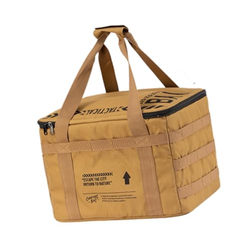 Folpus Camping -Aufbewahrungsbeutelprotokollhülle Trunk Organizer mit Reißverschluss Camping -Laterne Tragetasche Beutel Beutel zum Fischereigrill, Khaki Folpus Camping -Aufbewahrungsbeutelprotokollhülle Trunk Organizer mit Reißverschluss Camping -Laterne Tragetasche Beutel Beutel zum Fischereigrill, Khaki von Folpus