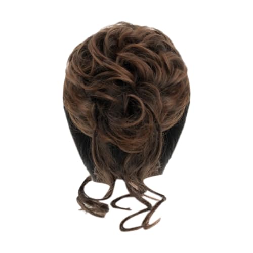 Folpus Easy Bun Haarteil Perücke Künstliche Haarteile Bequemes zerzaustes Messy Bun Haarteil für Mädchen, das Duttvolumen und Kugelkopf hinzufügt von Folpus