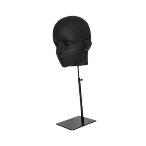 Folpus Frauen Mannequin Kopf Modell Hut Kopf Display, Matt-schwarz Folpus Frauen Mannequin Kopf Modell Hut Kopf Display, Matt-schwarz von Folpus