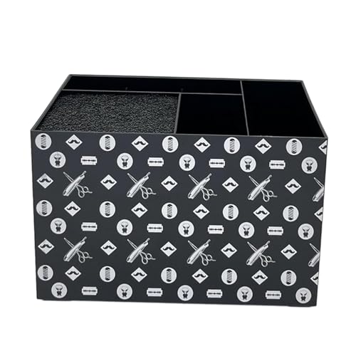 Folpus Friseurscherenständer, Friseurscherenhalter, Scherenetui, professioneller Salon-Organizer für Clips, Bürsten, Kämme, Silber Schwarz Folpus Friseurscherenständer, Friseurscherenhalter, Scherenetui, professioneller Salon-Organizer für Clips, Bürsten, Kämme, Silber Schwarz von Folpus