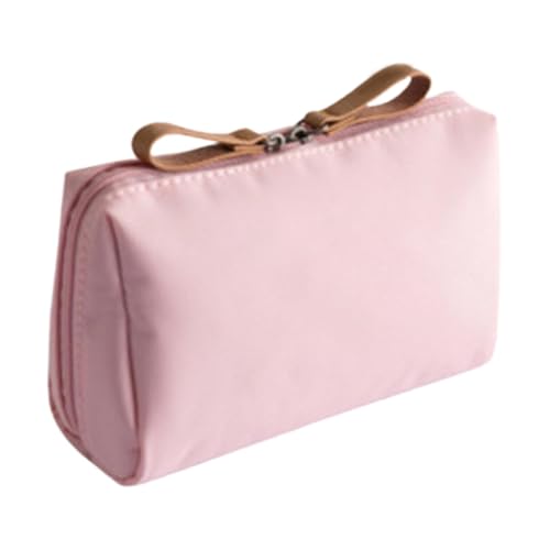 Folpus Make-up-Tasche, Organizer, Aufbewahrungstasche mit Trennwand, Reise-Kulturtasche, Kosmetik-Organizer-Etui für Pflegeutensilien, Stylistin, Frauen, ROSA, groß von Folpus