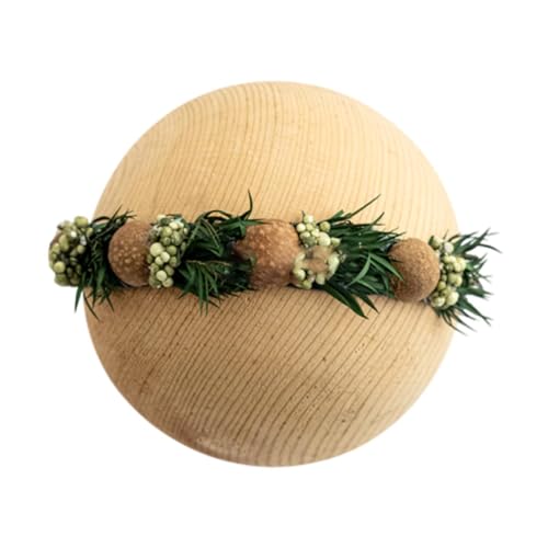 Folpus Neugeborene Blumenstirnband 0-6 Monate Haarband Kopfstück Blumenkrone für Mädchen, Style D von Folpus