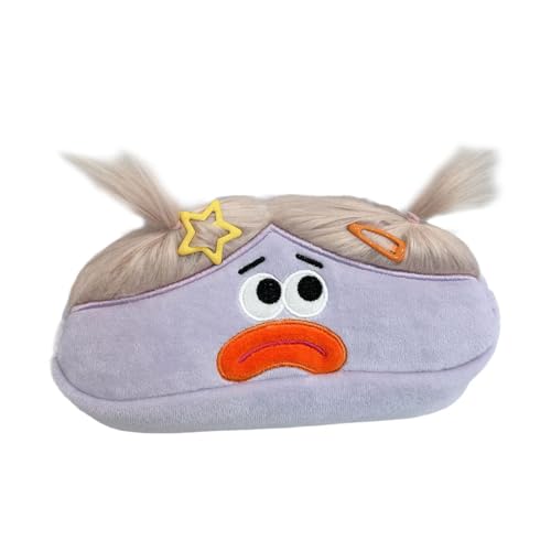 Folpus Plüsch Bleistiftkoffer, Kosmetiktasche, kreativer Bleistiftmarkerhalter, Schreibwarenlager, Reißverschlussbeutel für Jungen Mädchen, Lila Folpus Plüsch Bleistiftkoffer, Kosmetiktasche, kreativer Bleistiftmarkerhalter, Schreibwarenlager, Reißverschlussbeutel für Jungen Mädchen, Lila von Folpus