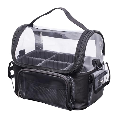 Folpus Reise-Kosmetiktasche, Kulturbeutel, transparenter Essentials-Make-up-Organizer mit großer Kapazität für Reise-Handgepäck von Folpus