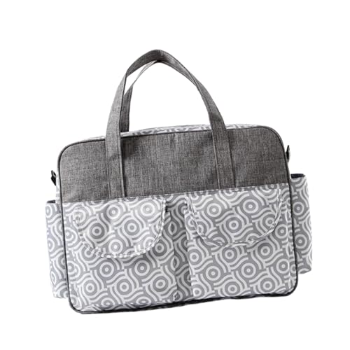 Folpus Reise-Wickeltasche, Reise-Wickeltasche, stilvolle tragbare multifunktionale Wickeltasche, Tragetasche für unterwegs, Snacks, Ausgehen, Wellen Muster Folpus Reise-Wickeltasche, Reise-Wickeltasche, stilvolle tragbare multifunktionale Wickeltasche, Tragetasche für unterwegs, Snacks, Ausgehen, Wellen Muster von Folpus