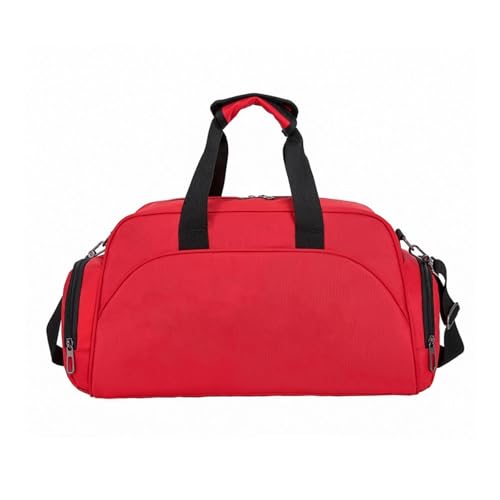 Folpus Reisetasche, Sporttasche, tragbare Umhängetasche, wasserdicht, mit Schuhfach, für Training und Reisen, für Männer und Frauen, Rot Folpus Reisetasche, Sporttasche, tragbare Umhängetasche, wasserdicht, mit Schuhfach, für Training und Reisen, für Männer und Frauen, Rot von Folpus