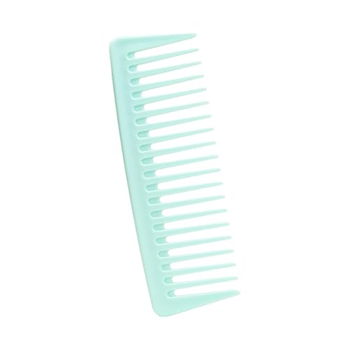 Folpus Shampoo-Kamm, breiter Kamm, Haarentwirrungskamm, Friseurkamm für Männer und Frauen, lockiges Haar, Grün von Folpus