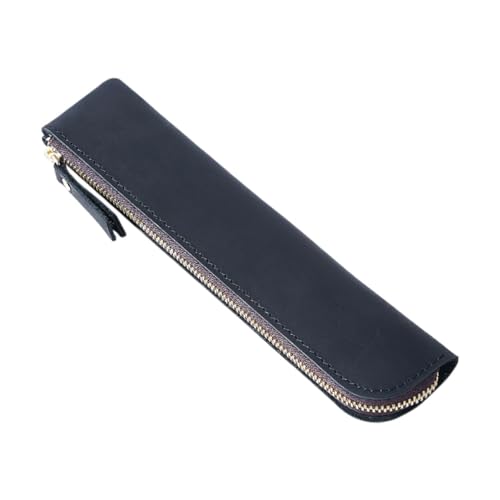 Folpus Stiftstilstifte Schutzbeutelhülle Hülle wasserdichtes leichtes Zubehör Multifunktional 20x4,5 cm Make -up -Tasche, Schwarz von Folpus