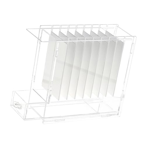 Folpus Wimpern-Displaybox, Wimpern-Displaybehälter, 8 Fächer, transparent, leicht zu reinigen, Organizer für falsche Wimpern für Wimpernbüschel Folpus Wimpern-Displaybox, Wimpern-Displaybehälter, 8 Fächer, transparent, leicht zu reinigen, Organizer für falsche Wimpern für Wimpernbüschel von Folpus