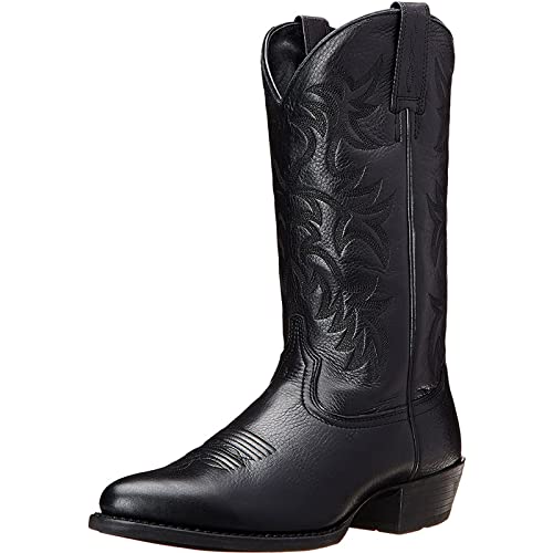 LAIYUTING Herren Vintage Western Cowboystiefel Herren Leder Vintage bestickte Stiefel Spitzschuh Medium Tube Plateaustiefel LAIYUTING Herren Vintage Western Cowboystiefel Herren Leder Vintage bestickte Stiefel Spitzschuh Medium Tube Plateaustiefel von LAIYUTING
