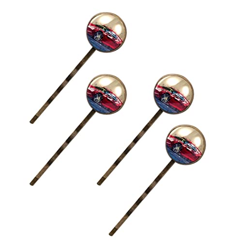 Haarnadeln mit Rennauto, dekorative Haarspangen, Zubehör, Damen, 4 Stück von Folytop