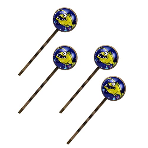Haarspangen für Damen, 4 Stück, gelber Anglerfisch, Seitenclip, Haarspange für Damen Haarspangen für Damen, 4 Stück, gelber Anglerfisch, Seitenclip, Haarspange für Damen von Folytop