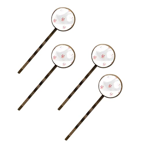 Haarspangen für Damen, Cartoon-Katzen-Design, Seitenclip, 4 Stück von Folytop