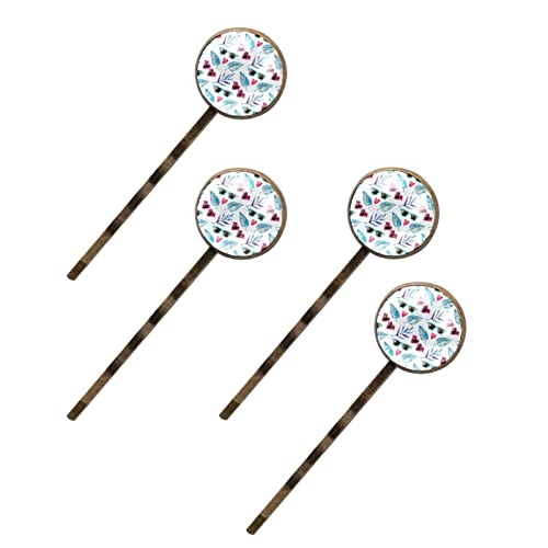 Haarspangen für Damen mit Sonnenbrille und Blättern, 4 Stück von Folytop