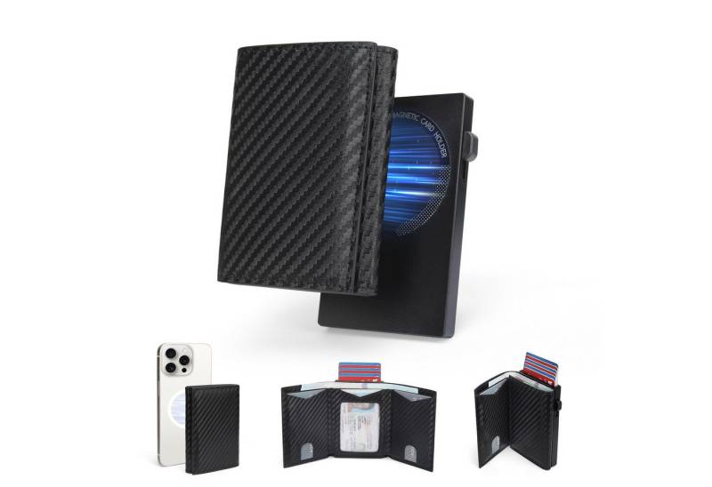 Fomax Mini Geldbörse Smart Wallet + RFID Schutz,für viele Karten - praktisches Portemonnaie, Clever organisiert, modern gestaltet - Geldbeutel für unterwegs von Fomax