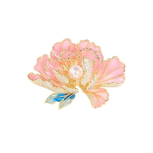 Perle for Damen Brosche Pin Frau Broschen Designer Blumen Anstecknadeln Elegante Brosche Damen Accessoires für Kleider, Schals(Color 2) von FonHNDG