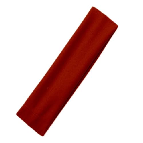 Stirnband 1PC Stil Absorbieren Schweiß Stirnband Candy Farbe Haarband Haar Zubehör for Frauen(Wine red) von FonHNDG