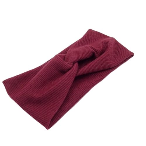 Stirnband Baumwolle Elastische Knoten Stirnbänder Haar Zubehör for Frauen Mädchen Twist Kreuz Haarband Make-Up Kopf Band Dame Haar Halter(ZL004) von FonHNDG