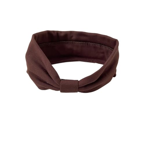 Stirnband Baumwolle elastische Knoten Stirnbänder Haarschmuck for Mädchen Twist Cross Haarband Make-up Kopf Band Haargummis(ZO0010171-07) von FonHNDG