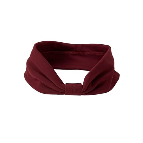 Stirnband Baumwolle elastische Knoten Stirnbänder Haarschmuck for Mädchen Twist Cross Haarband Make-up Kopf Band Haargummis(ZO0010171-11) von FonHNDG