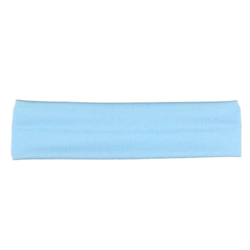 Stirnband Elastisches Baumwoll-Haarband, Stirnbänder for Damen und Herren, solides Laufen, Fitness, Yoga, Haarbänder, Stretch, Make-up, Haar-Accessoires(Blue) von FonHNDG