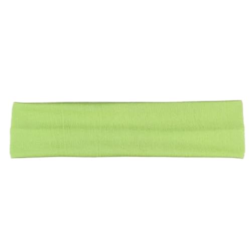 Stirnband Elastisches Baumwoll-Haarband, Stirnbänder for Damen und Herren, solides Laufen, Fitness, Yoga, Haarbänder, Stretch, Make-up, Haar-Accessoires(Green) von FonHNDG