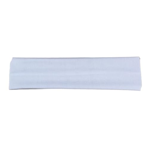 Stirnband Elastisches Baumwoll-Haarband, Stirnbänder for Damen und Herren, solides Laufen, Fitness, Yoga, Haarbänder, Stretch, Make-up, Haar-Accessoires(White) von FonHNDG