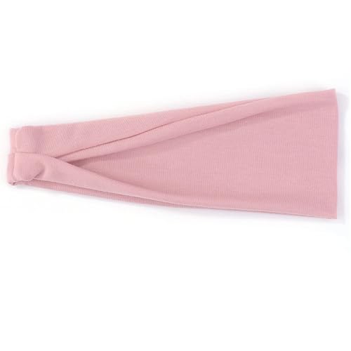 Stirnband Frauen Kreuz Einfarbig Haarbänder Mädchen Leopardenmuster Blume Stirnbänder Vintage Turban Make-Up Haar Zubehör(3541-3) von FonHNDG