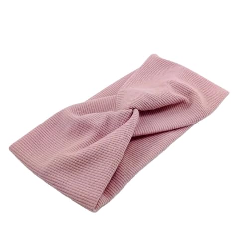 Stirnband Frauen Mädchen Einfarbig Stirnbänder Gestrickte Baumwolle Haar Bands Vintage Kreuz Turban Verband Bandanas Haarbänder Haar Zubehör(13) von FonHNDG
