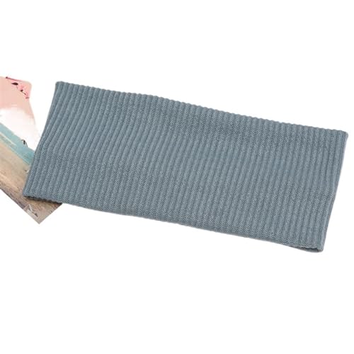 Stirnband Sport Radfahren Gesicht Waschen Haarbänder Weiche Baumwolle Gestrickte Stirnband for Frauen Mädchen Bandanas Haar Zubehör(Blue Gray) von FonHNDG
