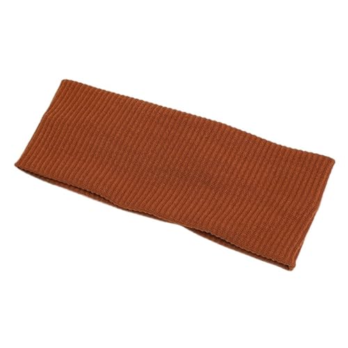 Stirnband Sport Radfahren Gesicht Waschen Haarbänder Weiche Baumwolle Gestrickte Stirnband for Frauen Mädchen Bandanas Haar Zubehör(Caramel) von FonHNDG