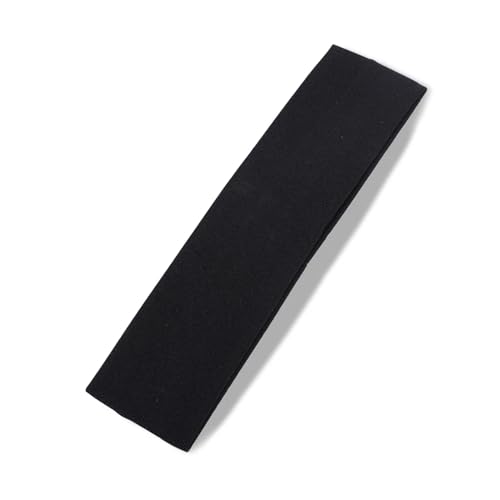 Stirnband Sport-Stirnbänder for Damen und Herren, einfarbig, elastisches Haarband, Laufen, Fitness, Yoga, Kopfwickel, breiter Turban, Haar-Accessoires(Style 02-Black) von FonHNDG