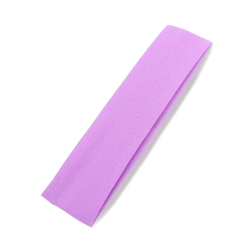 Stirnband Sport-Stirnbänder for Damen und Herren, einfarbig, elastisches Haarband, Laufen, Fitness, Yoga, Kopfwickel, breiter Turban, Haar-Accessoires(Style 02-Purple) von FonHNDG
