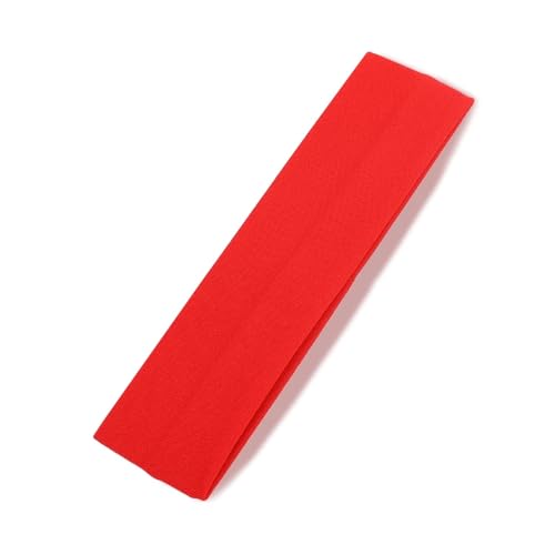 Stirnband Sport-Stirnbänder for Damen und Herren, einfarbig, elastisches Haarband, Laufen, Fitness, Yoga, Kopfwickel, breiter Turban, Haar-Accessoires(Style 02-Red) von FonHNDG