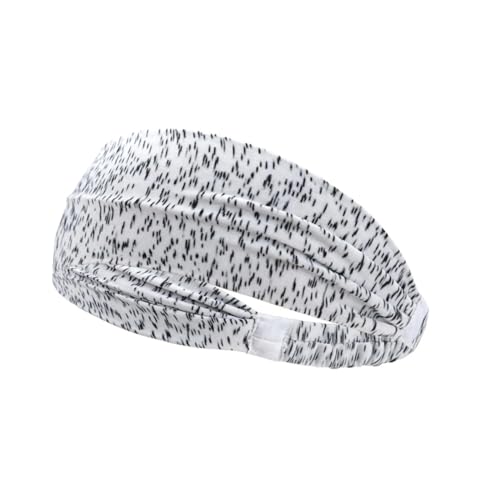 Stirnband Sport Stirnbänder for Männer Frau Gym Yoga Schweiß Haarbänder Weiche Elastische Haarbänder Stretch Outdoor Sport Schweißbänder(WHITE) von FonHNDG