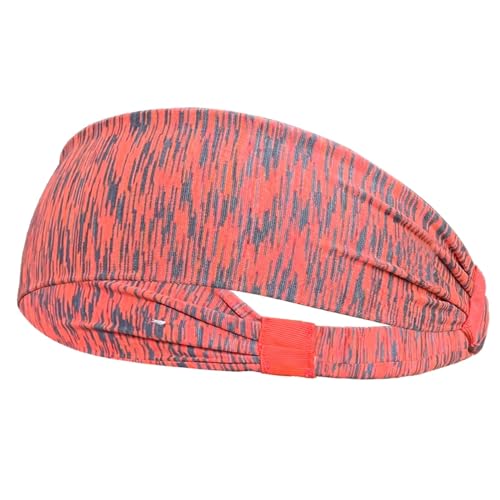 Stirnband Sport Stirnbänder for Männer Frau Gym Yoga Schweiß Haarbänder Weiche Elastische Haarbänder Stretch Outdoor Sport Schweißbänder(Watermelon red) von FonHNDG